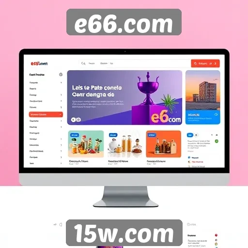 Plataforma e66.com se destaca pela interface amigável
